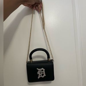 Rhinestone Detroit Tigers crossbody bag
